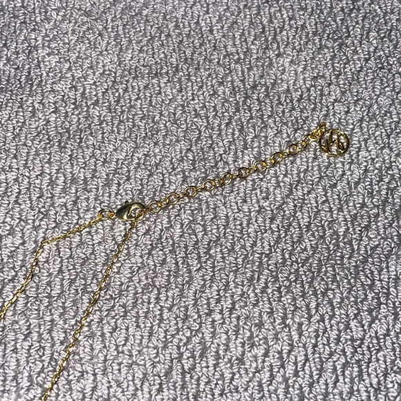 “Talia” Gold Toned Necklace and Bangle Bracelet Set - Picture 5 of 13